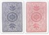 Copag Four Color Index 100% Plastic Playing Cards - Poker Size, Jumbo Index, Red/Blue 2 Deck Set